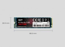 103215 103215 Silicon Power 512GB - NVMe M.2 PCIe Gen3x4 2280 TLC R/W 3.400/3.000MB/s SSD (SU512GBP34A80M28)